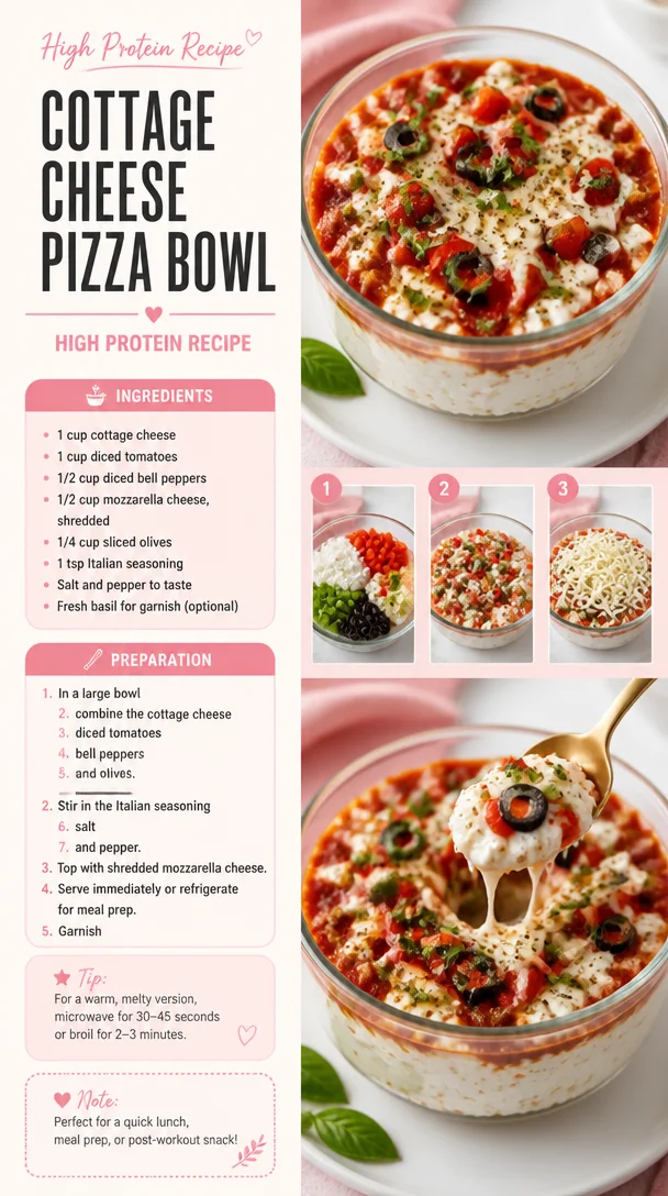 Cottage Cheese Pizza Bowl