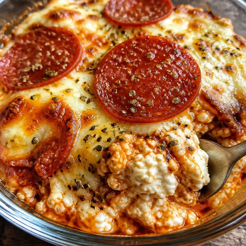 Cottage Cheese Pizza Bowl