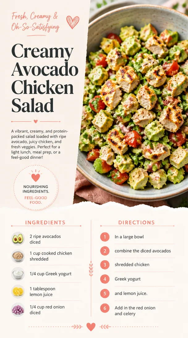 Creamy Avocado Chicken Salad