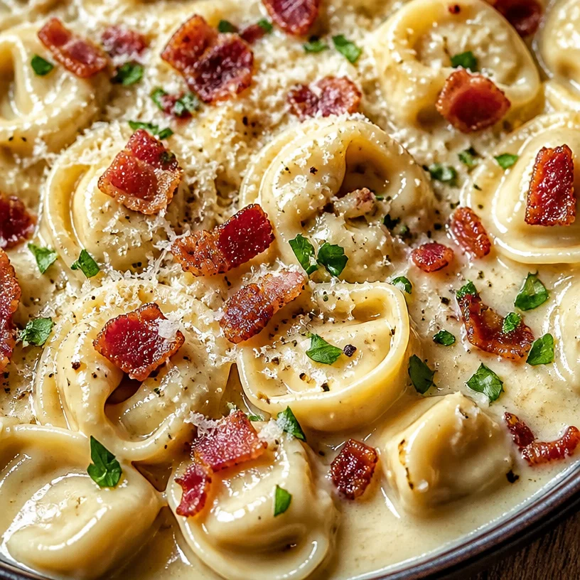 Creamy Tortellini Carbonara