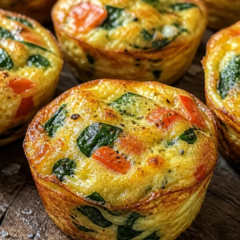 Healthy breakfast egg muffins with colorful veggies and protein-packed ingredients