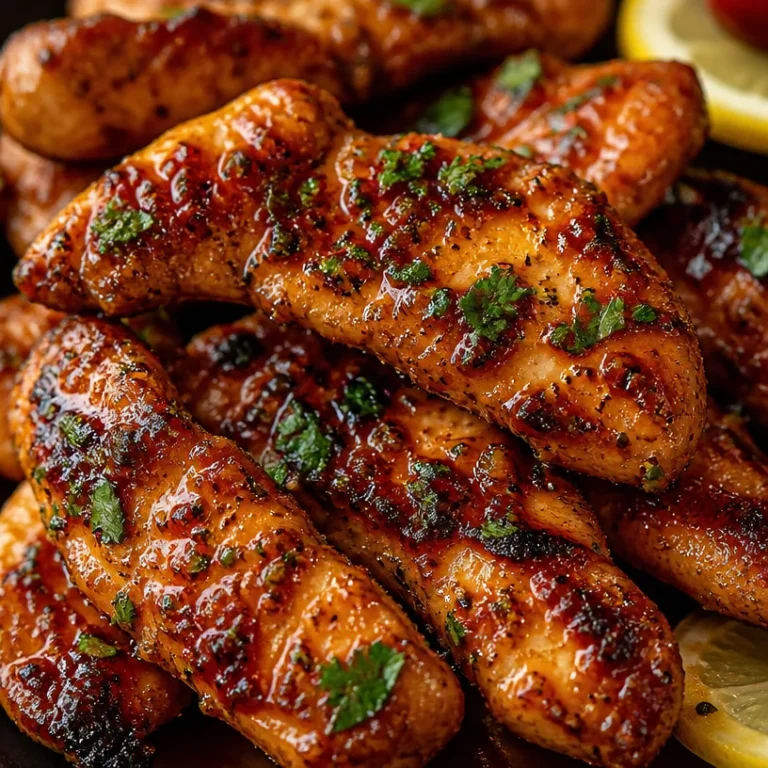 Delicious Mediterranean chicken tenders served with fresh herbs and vegetables