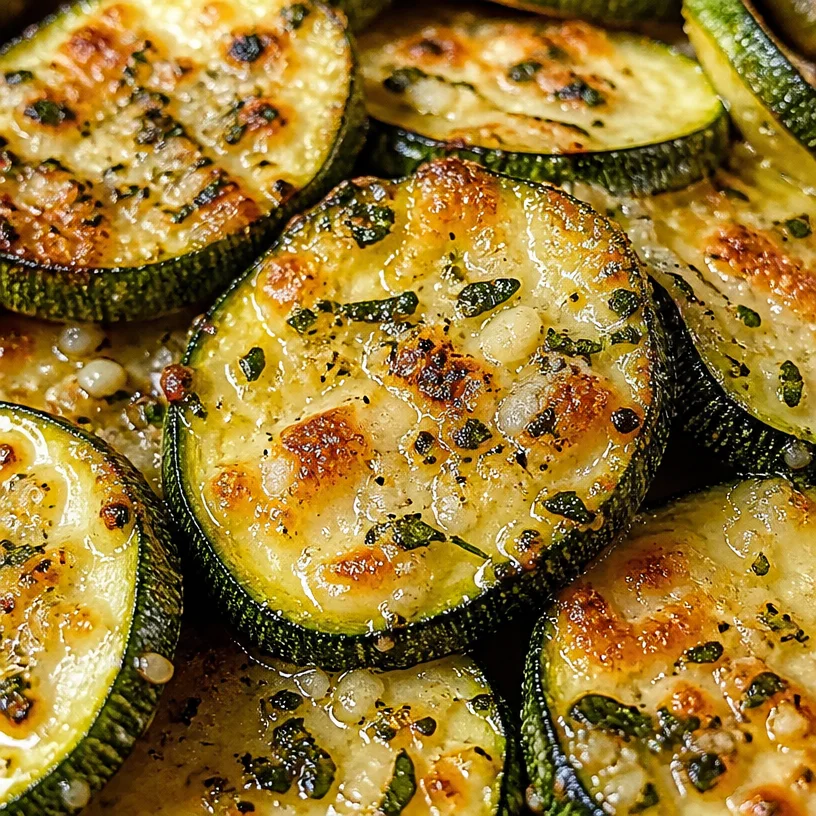 Garlic Parmesan Roasted Zucchini