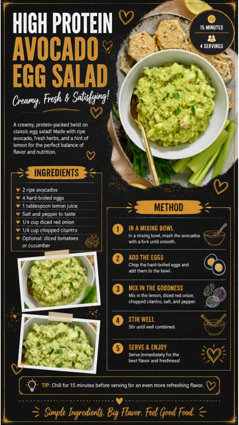 High protein avocado egg salad served in a bowl with fresh herbs
