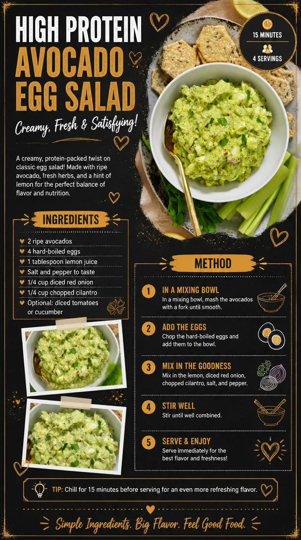 High Protein Avocado Egg Salad