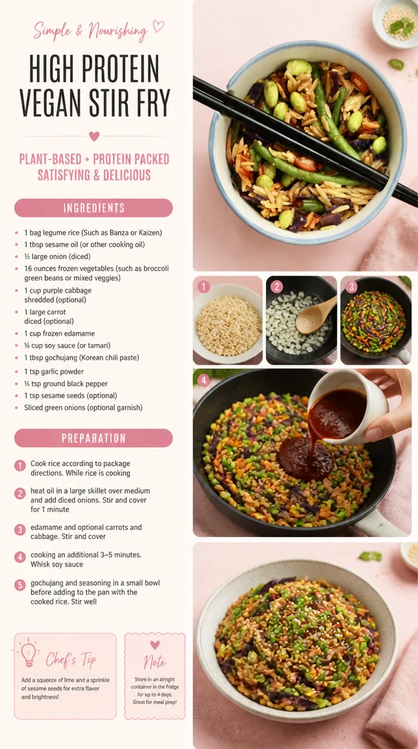 High Protein Vegan Stir Fry