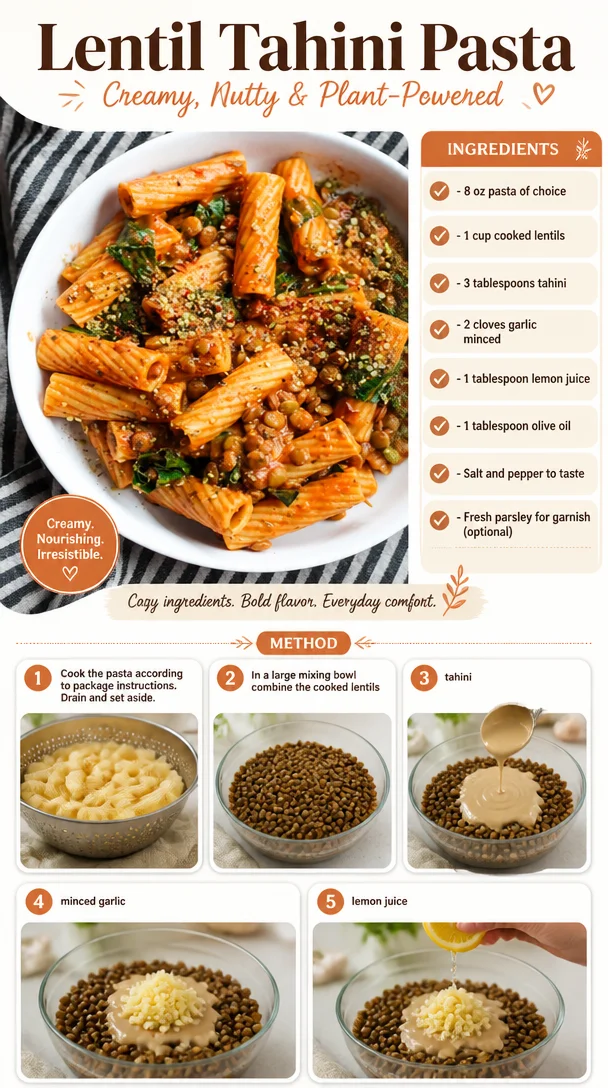 Lentil Tahini Pasta