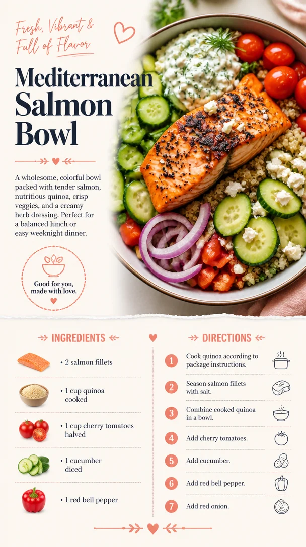 Mediterranean Salmon Bowl