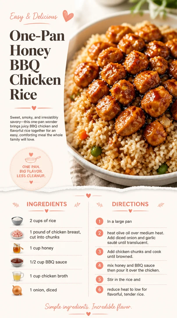 One-Pan Honey BBQ Chicken Rice