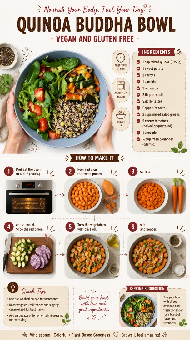 Quinoa Buddha Bowl - Vegan and Gluten Free