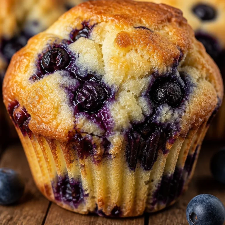 Delicious blueberry muffins made with Greek yogurt for a healthy treat