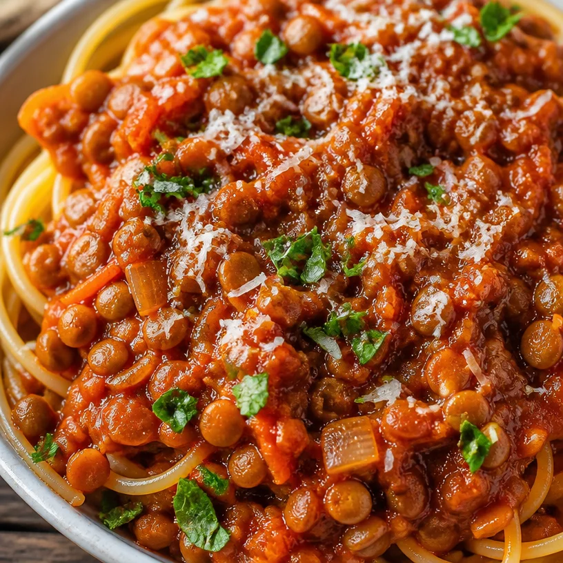 Vegan Lentil Bolognese