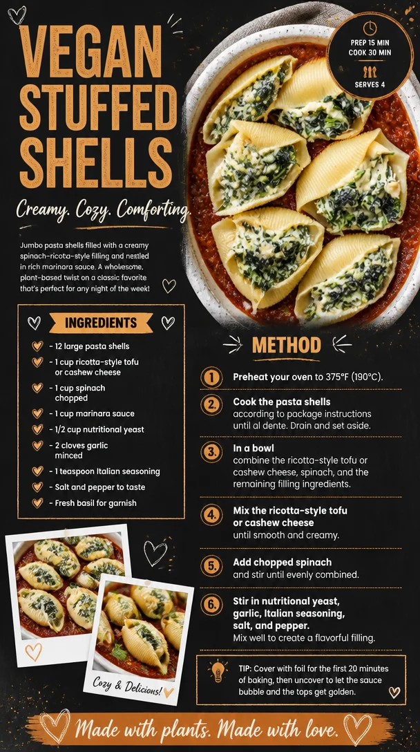 Vegan Stuffed Shells