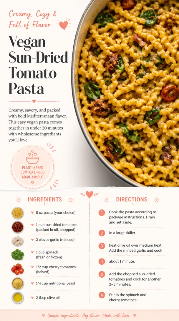 Vegan Sun-Dried Tomato Pasta