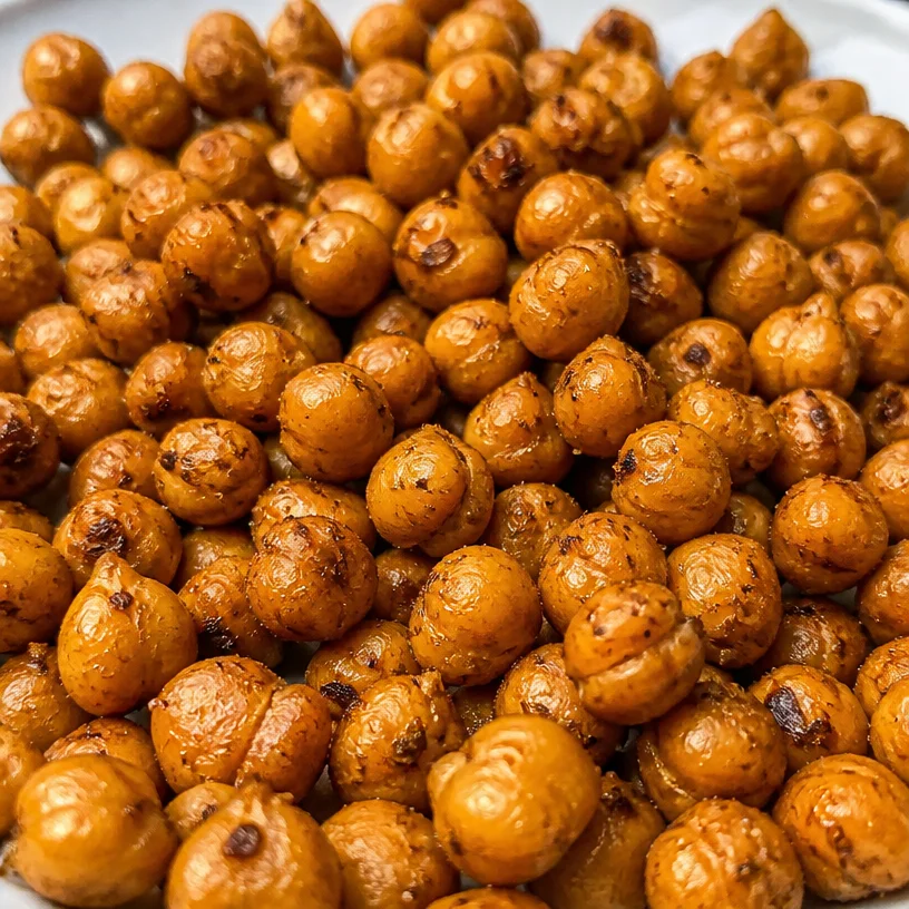 Air Fryer Crispy Chickpeas, a healthy and crunchy snack option.