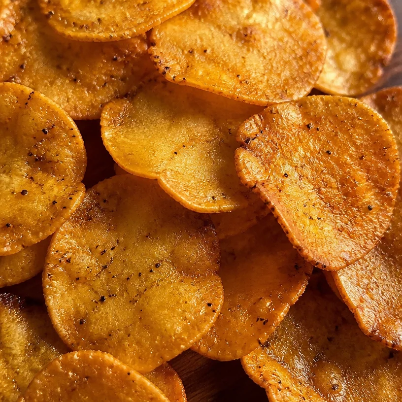 Crunchy chickpea chips for a healthy snack option