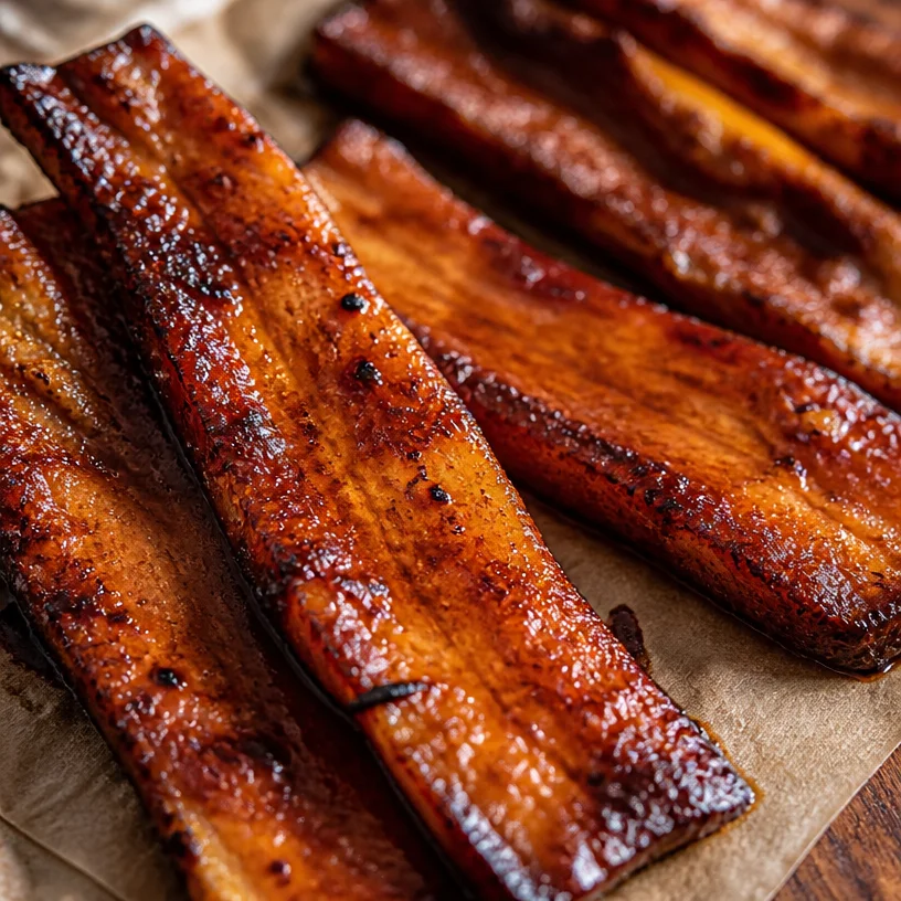Gordon Ramsay's delicious vegan bacon recipe presented on a plate