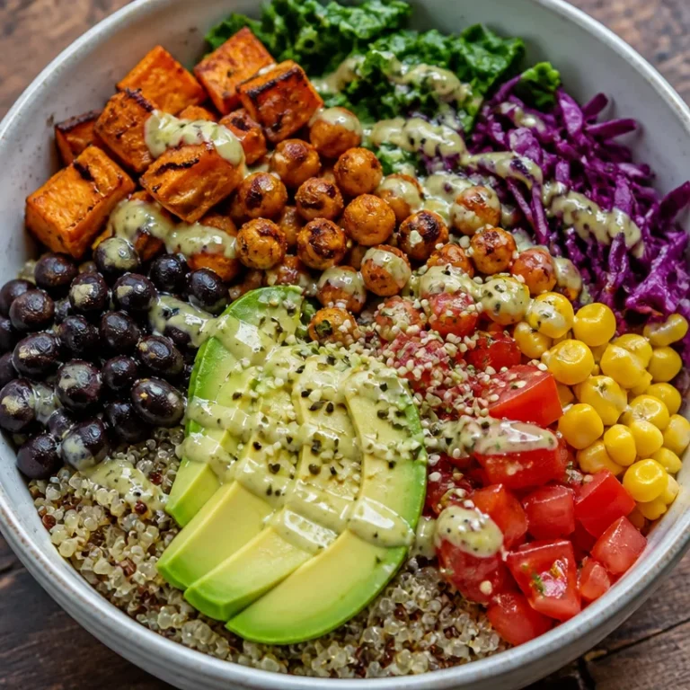 A colorful assortment of healthy quinoa bowls with fresh vegetables and vibrant toppings