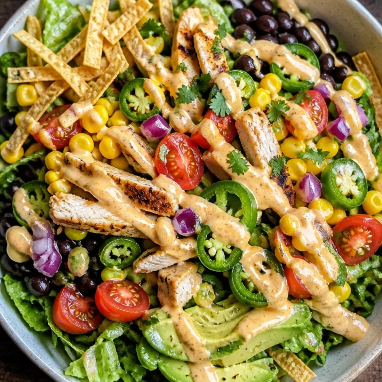 Colorful Southwest Salad with fresh ingredients and toppings