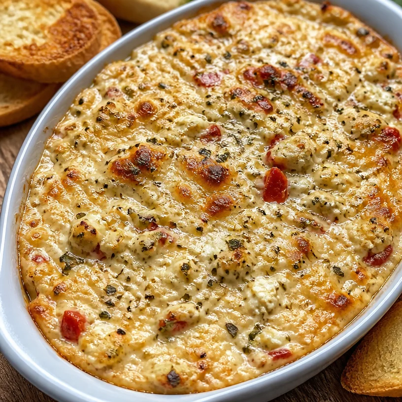 Delicious feta cream cheese dip served with fresh veggies