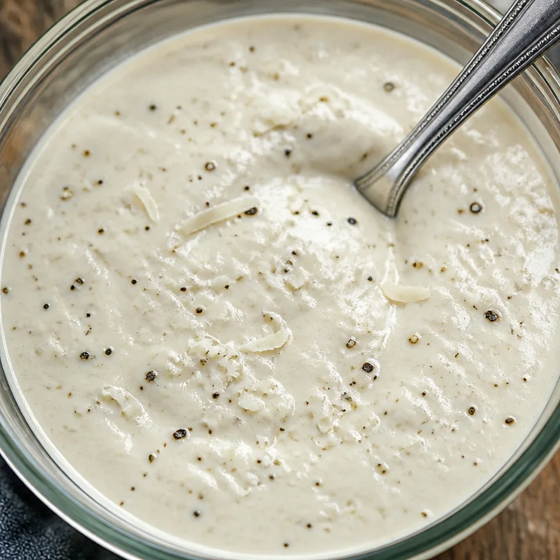 Healthy Caesar salad dressing recipe for a fresh salad