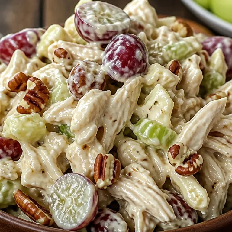 Healthy Greek yogurt chicken salad in a bowl with fresh vegetables
