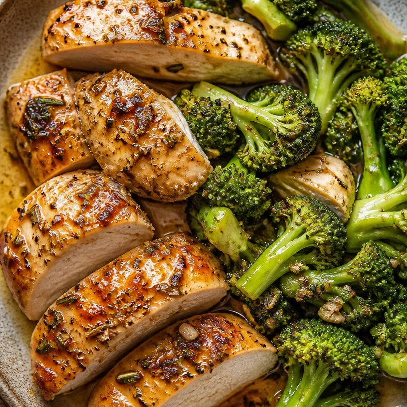 Juicy baked chicken breast ready to serve in 30 minutes